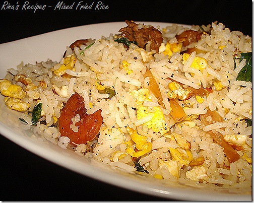 Rina's Recipes: Mixed Fried Rice